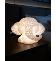 MYCRAFT3D Sevimli Fil Çocuk Odası Gece Lambası 3D Tasarım Led Işıklı Masaüstü Mesh Dekor Hediyelik