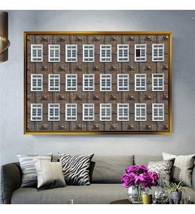 Altın Çerçeveli dekoratif tablo a655 (Gold)