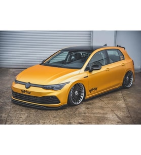 Vw Golf 8 Ön Lip 2 Parça Ön Lip Parlak Siyah Plastik
