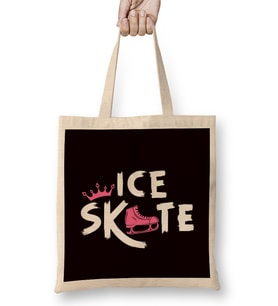 Ice Figure Skating Unicorn Ice Skates Skater Winter Sports Bez Çanta Uzun Saplı