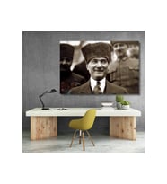 Mustafa Kemal Atatürk Siyah Beyaz Tablo Kanvas Tablo Modeli Hd Dijital Baskı Duvar Tablosu
