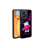 Xiaomi Redmi 13C Uyumlu Kılıf Parlayan Kabartmalı İkonik Figürlü Zore Amas Silikon Kapak