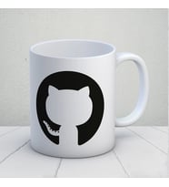 Github Tasarımlı Kupa Bardak (Çok Renkli)