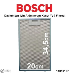 Bosch DWK065G60T Davlumbaz Filtresi 20x34,5 Aspiratör Filtre