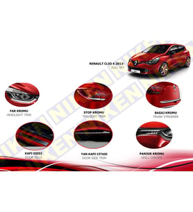RENAULT CLİO 4 HB FULL KROM SET 2012 Ve ÜZERİ
