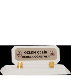 ODAK KUPA - Ahşap ve Cam Masa İsimlikleri - YZ-004 A - 10 cm