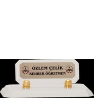 ODAK KUPA - Ahşap ve Cam Masa İsimlikleri - YZ-004 A - 10 cm