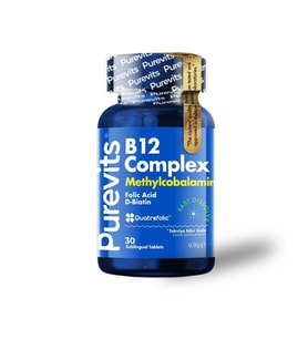 PUREVITS B12 COMPLEX QUETREFOLIC 230MG X 30 TABLET