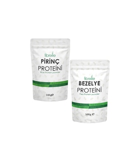 Bezelye ve Pirinç Protein Tozu 100gr // Yüksek Protein Oranı // %86 - %80 Protein