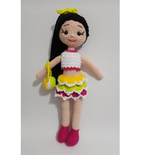 Bayram Şekeri Bebek Amigurumi Organik Oyuncak