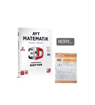 2024 3D YAYINLARI AYT MATEMATİK VİDEO DESTEKLİ DEFTER 9786259906096