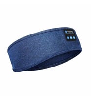 Bluetooth 5.0 Kablosuz Kulaklıklı Uyku ve Spor Için Uygun Bandana Kafa Bandı (Mavi)