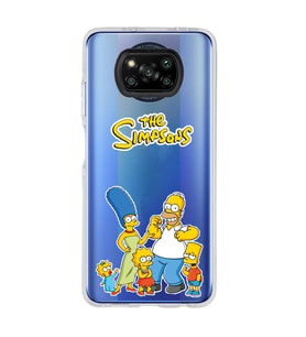 Poco X3 Pro / X3 NFC Uyumlu Simpsonlar Tasarımlı Şeffaf Telefon Kılıfı