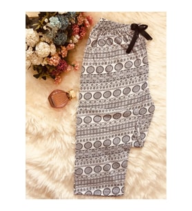 Cepsiz Pamuklu Yazlık Kadın Pijama Altı B10 (Gri)