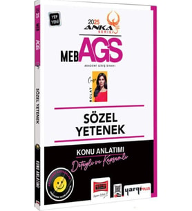 2025 MEB AGS Anka Serisi Sözel Yetenek Konu Anlatımı Yargı Yayınları