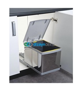 Dolap İçi Raylı Çöp Kovası 21750