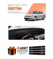 VOLKSWAGEN PASSAT B7 (2010-2015) Uyumlu Torpido Koruma Örtüsü Oto Kılıfı - Siyah
