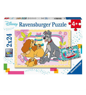 Ravensburger 2x24 Parça Puzzle WD Favori Hayvanlar RPK050871