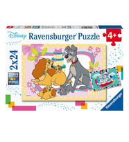 Ravensburger 2x24 Parça Puzzle WD Favori Hayvanlar RPK050871