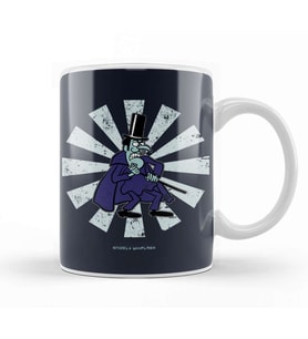 Snidely Whiplash Retro Japanese Kupa Bardak Porselen