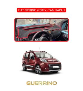 FIAT FIORINO 2007+ TAM KAPALITORPİDO KORUMA HALISI KIRMIZI KENAR
