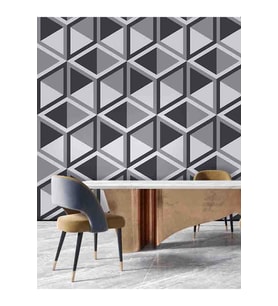 Dreamwall 3 Boyutlu Küpler Desenli Silinebilir Tekstil Duvar Kağıdı (Çok Renkli)