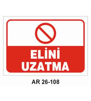 İŞ GÜVENLİĞİ UYARI LEVHASI 1 ADET PVC 21 X 29CM