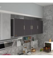 Kenzlife hazır mutfak silvanus gri 060*180*32 mutfak banyo dolabı kapaklı raflı (Karışık)