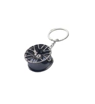 Schulzz Ultra Realistik Gunmetal Renk Jant Metal Alaşımlı Anahtarlık