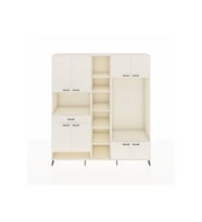 Hyperion Dolap 12 Raflı Tek Çekmeceli 8 Kapaklı 220x44x243 Aytaşı-Aytaşı/Aytaşı