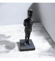 Mustafa Kemal Yazılı Atatürk Büstü - Bronz Görünümlü - Özel Tasarım Atatürk Biblosu