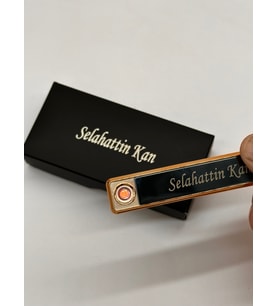 Kişiye Özel Kutusunda Slim Şarjlı Çakmak