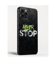 Neon Never Stop Siyah — Tüm Telefon Modellerine Uyumlu Kaplama- Sipariş Sonrası Marka ve Modelinizi İletiniz