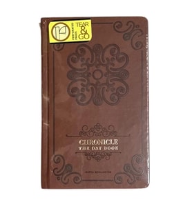 GIPTA CHRONICLE THE DAY BOOK İPLİK DİKİŞLİ DERİ SERT KAPAK 13x21cm 120YP. KARELİ DEFTER 8520 - TEKLİ