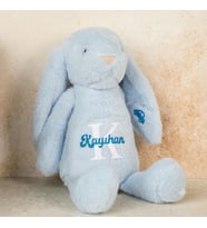 Kişiye Özel İsimli Peluş Oyuncak Tavşan - Uyku Arkadaşı - Peluş Tavşan - Kişiselleştirilebilir Oyuncak -Beyaz Tavşan