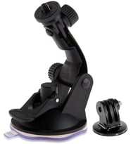 Aksiyon Kameralara Uyumlu Vantuz Vakumlu Bağlantı Aparatı + Tripod Adaptörü