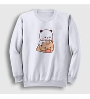 Presmono Unisex Beyaz Phone Sevgili Sevgililer Gunu Hediye Bubu Dudu Sweatshirt 481491tt