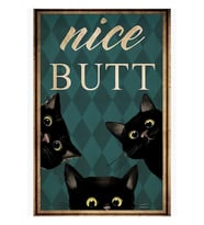 Güzel Pop Ve Kedi Tablo Ahşap Poster Dekoratif