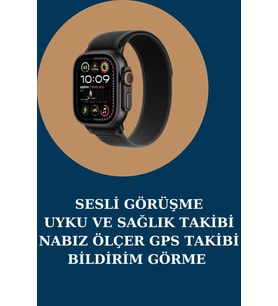Akıllı Saat Nabız Ölçer Uyku Takibi Adımsayar Alarm Ve Hatırlatıcı Çağrı Cevaplama