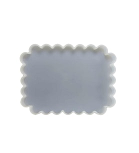 Epoksi Silikon  Kalıp Fırfırlı  Tepsi Kalıbı 14 X 19 CM