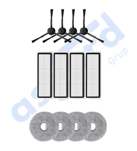 DREAME X20 MAX-X20 PRO UYUMLU 4 Yan Fırça 4 Filtre 4 Mop