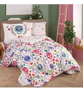 Mulvxurg  Urg02  Tek Kişilik Poplin Nevresim Takımı Alice Fuşya (Mulvix)