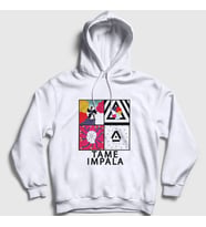 Presmono Unisex Beyaz Poster Tame Impala Kapüşonlu Sweatshirt 385460tt