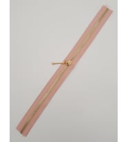 Angel Çanta Aksesuar Başlıklı Fermuar 40 Cm Light Gold Metal Pudra Renk