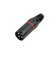 Sline Audio XLR Erkek Mikrofon Jack 3 Pin (Canon) Premium (Siyah)