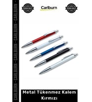 Özel Üretim Kurumsal Promosyon Hediyelik Şık Tasarım Kaliteli Modern Metal Tükenmez Kalem Kırmızı