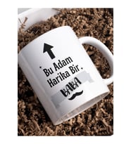 Kupa Bardak Babalar Günü Tasarım, Porselen Kupa, Hediyelik Kupa, Baskılı Kupa Desenli Kupa Bardak
