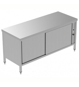 Electrolux Professional Sıcaklık Dolabı, 1 Ara Raf Ve 2 Kayar Kapılı, Fanlı Isıtma, Sırtsız - 1800 Mm, Plus GTC1800E