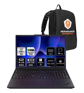 Lenovo Thinkpad P16V Gen 3 Core Ultra 7 265H İş İstasyonu 16GB RAM 512GB SSD 16" FHD+ Win11 Pro + Per4 USB 21RTS1EA00P416