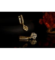 Zerafet Düğümü Küpe (Gold)